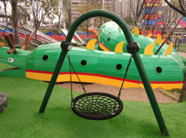 戶外兒童網(wǎng)盤異型秋千定制