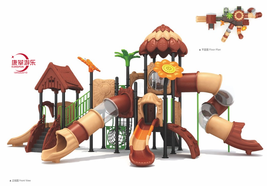 森林樹屋兒童滑梯款式十七