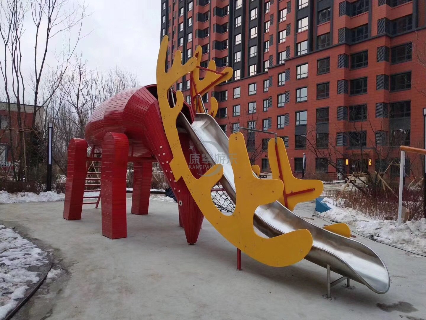 猛犸象不銹鋼滑梯 猛犸象不銹鋼滑梯