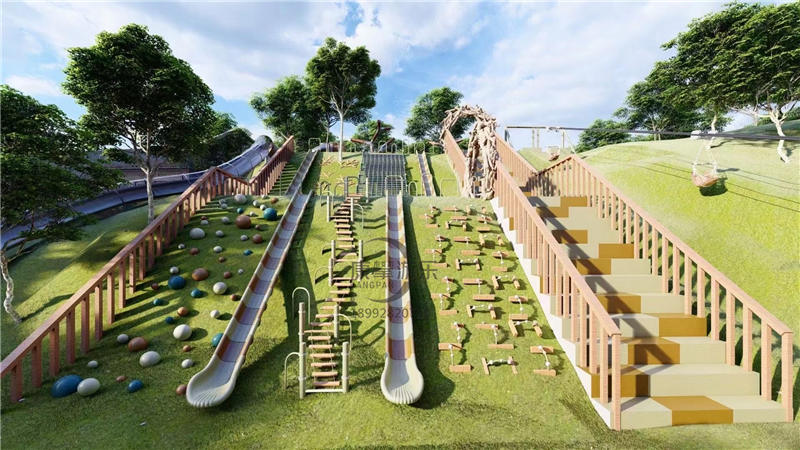 兒童戶外拼接滑梯