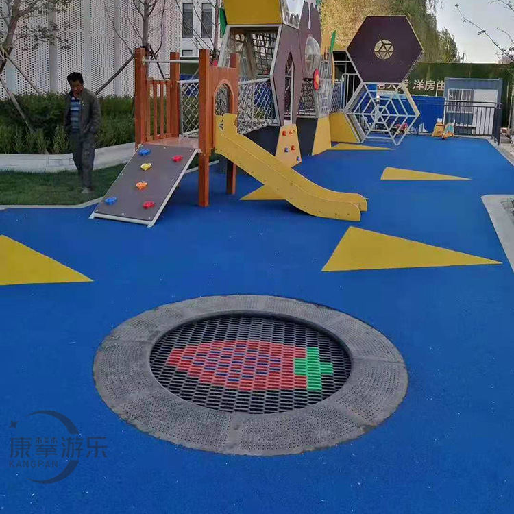 帶蹦床EPDM塑膠地面 帶蹦床EPDM塑膠地面