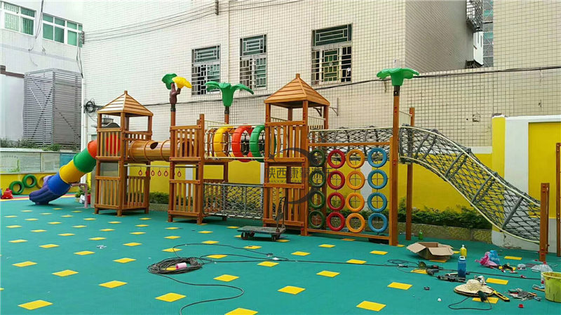 幼兒園戶外實木攀爬滑梯拓展 幼兒園戶外實木攀爬滑梯拓展