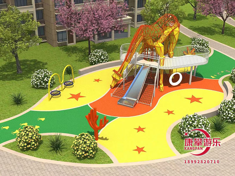 小區(qū)游樂(lè)設(shè)備不銹鋼滑梯定制
