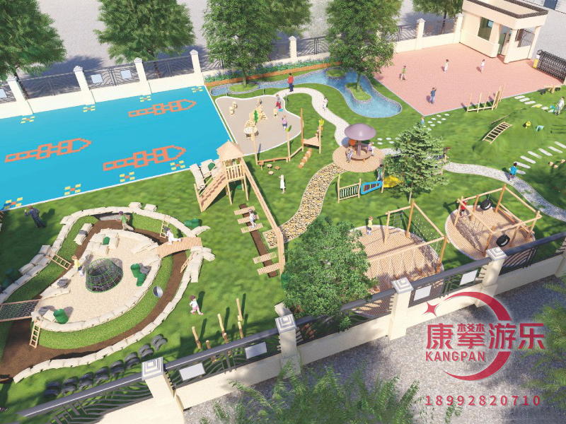 幼兒園木質游樂設施