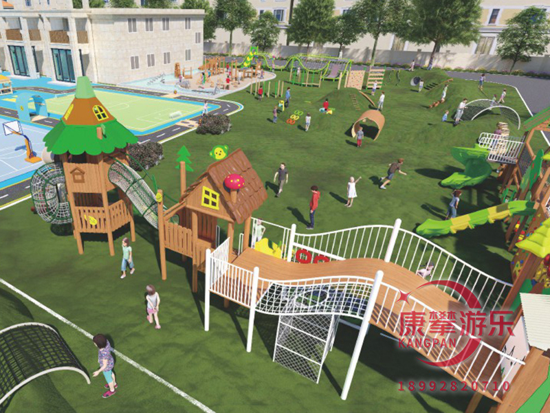 幼兒園木質兒童游樂設施
