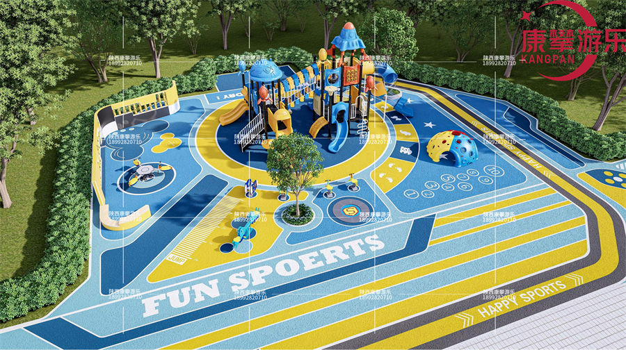 西安某小區(qū)兒童游樂(lè)設(shè)施